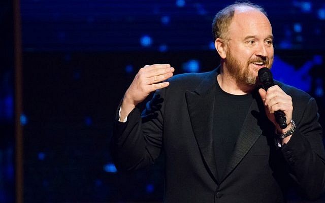 Louis C.K. appears onstage at Comedy Central's "Night of Too Many Stars: America Comes Together for Autism Programs" at the Beacon Theatre on February 28, 2015 in New York. (Charles Sykes/Invision/AP)
