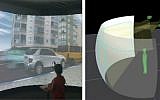Ben-Gurion University's road safety simulator experiment (Courtesy)