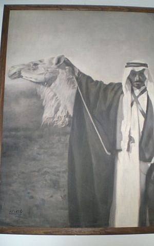 Image of Mithqal and a camel. Date and location of the image are unknown. (courtesy)
