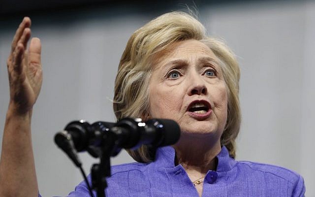 Democratic presidential candidate Hillary Clinton speaks in Scranton, Pennsylvania on August 15, 2016 (AP Photo/Carolyn Kaster) Democratic presidential candidate Hillary Clinton speaks in Scranton, Pennsylvania on August 15, 2016 (AP Photo/Carolyn Kaster)