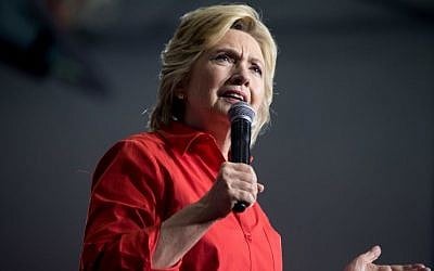Democratic presidential candidate Hillary Clinton speaks in Youngstown, Ohio on July 30, 2016 (AP Photo/Andrew Harnik, File)