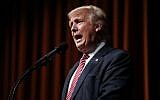 Republican presidential candidate Donald Trump speaks during a campaign rally at Briar Woods High School, Tuesday, Aug. 2, 2016, in Ashburn, Va. (AP Photo/Evan Vucci)