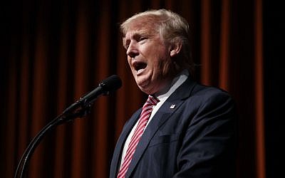 Republican presidential candidate Donald Trump speaks during a campaign rally at Briar Woods High School, Tuesday, Aug. 2, 2016, in Ashburn, Va. (AP Photo/Evan Vucci)