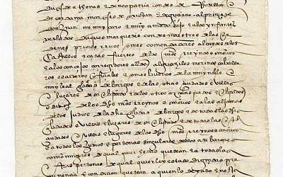 One of just two copies of the Alhambra Decree, declaring the expulsion of the Jews; Granada, Spain, 31 March 1492. (Courtesy)