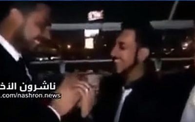 Video purporting to show a wedding between two Egyptian men. (YouTube screen capture)