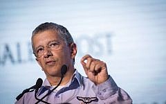Air Force Commander Major-General Amir Eshel, Jerusalem. November 18, 2015. (Miriam Alster /Flash90)