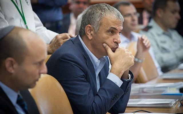 Finance Minister Moshe Kahlon attends the weekly cabinet meeting on July 31, 2016. (Ohad Zwigenberg/Pool)