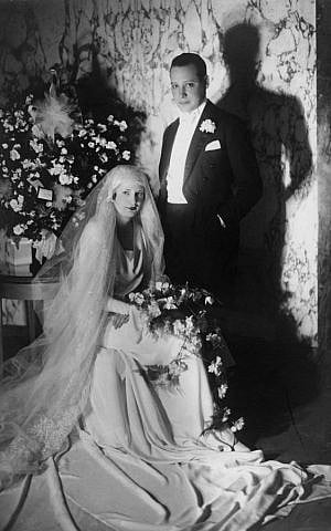 Odette and Robert Fabius on their wedding day, 1929. (Courtesy)