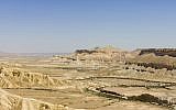 Ein Avdat in the Zin Valley in the Negev is almost as devoid of content as August in the Israeli media. (CC BY-SA 3.0 Wikipedia/Godot13)