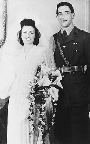 Elisabeth and Robert Maxwell on their wedding day. (Courtesy)