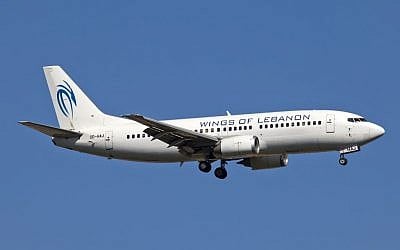 Airplane with Wings of Lebanon livery (CC BY-SA Maarten Visser, Flickr)