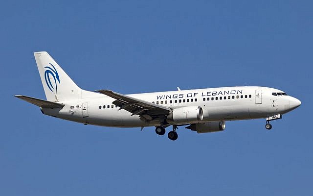 Airplane with Wings of Lebanon livery (CC BY-SA Maarten Visser, Flickr)
