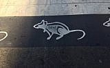 Anti-Semitic graffiti in Chinatown, Washington DC (Screen capture: Twitter)
