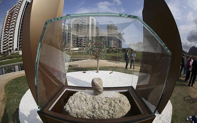 A memorial in honor of Israeli Olympic athletes killed by Palestinian gunmen at the 1972 Munich Olympics stands in the Olympic Village ahead of the Summer Olympics in Rio de Janeiro, Brazil, Wednesday, Aug. 3, 2016. The International Olympic Committee (IOC) held the memorial for the 11 Israelis who were killed. (AP Photo/Edgard Garrido, Pool) A memorial in honor of Israeli Olympic athletes killed by Palestinian gunmen at the 1972 Munich Olympics stands in the Olympic Village ahead of the Summer Olympics in Rio de Janeiro, Brazil, Wednesday, Aug. 3, 2016. The International Olympic Committee (IOC) held the memorial for the 11 Israelis who were killed. (AP Photo/Edgard Garrido, Pool)