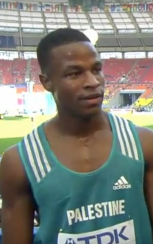 Mohammed Abu Khoussa, 22 years old, will be the first Palestinian runner to compete in the 100-meter event during the 2016 games in Rio. (Courtesy: screenshot YouTube).