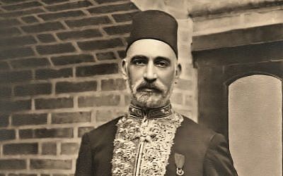Sir Sassoon Eskell, a Baghdadi Jew who served as Iraq's first finance minister and was a key player in the founding of the early kingdom. (Courtesy: wikipedia)