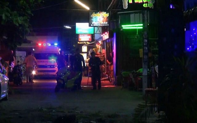 In this screen grab taken from a video, emergency services are at the scene of a bomb attack in Hua Hin, Thailand, August 11, 2016. (AP) In this screen grab taken from a video, emergency services are at the scene of a bomb attack in Hua Hin, Thailand, August 11, 2016. (AP)