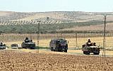 Illustrative photo of Turkish troops returning from the Syrian border, in Karkamis, Turkey, Saturday, August 27, 2016. (Ismail Coskun, IHA via AP)