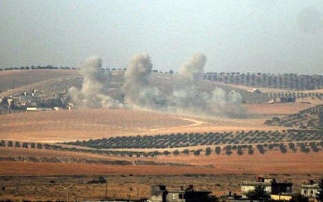Smokes billows on the Syrian side of the Turkish-Syrian border as Turkey's military and US-backed coalition forces launched an operation to clear a Syrian border town from Islamic State, August 24, 2016. Photo DHA via AP Smokes billows on the Syrian side of the Turkish-Syrian border as Turkey's military and US-backed coalition forces launched an operation to clear a Syrian border town from Islamic State, August 24, 2016. Photo DHA via AP