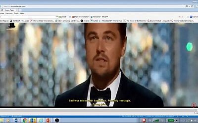 Beyond Verbal's technology analyzes Leonardo DiCaprio's Oscar acceptance speech. (YouTube screenshot)