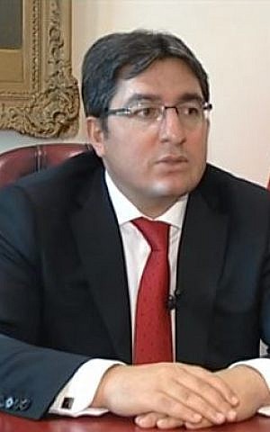 Turkish Ambassador to Qatar Ahmet Demirok. (Screen capture: YouTube)