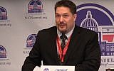 Grant Smith, the director of the Institute for Research: Middle Eastern Policy (screen capture: YouTube)