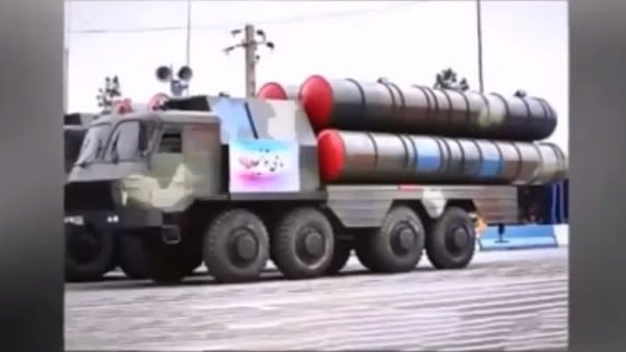 Iran's domestically made long-range missile defense system, the Bavar-373, seen on display during a 2015 parade. (screen capture: YouTube) Iran's domestically made long-range missile defense system, the Bavar-373, seen on display during a 2015 parade. (screen capture: YouTube)
