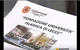 A document showing the Islamic University in Lecce, Italy on February 28, 2016. (screen capture: YouTube)