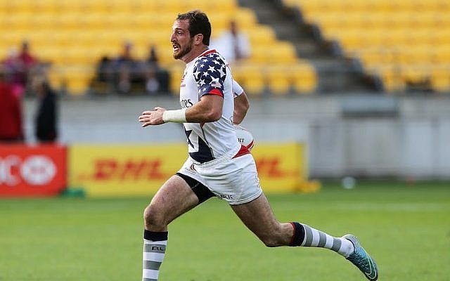 Zack Test of Team USA playing at the 2016 Wellington Sevens pool match against France in New Zealand, Jan. 30, 2016. (Hagen Hopkins/Getty Images) Zack Test of Team USA playing at the 2016 Wellington Sevens pool match against France in New Zealand, Jan. 30, 2016. (Hagen Hopkins/Getty Images)