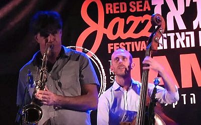 A jam session at the 2014 Red Sea Jazz festival (YouTube screenshot)