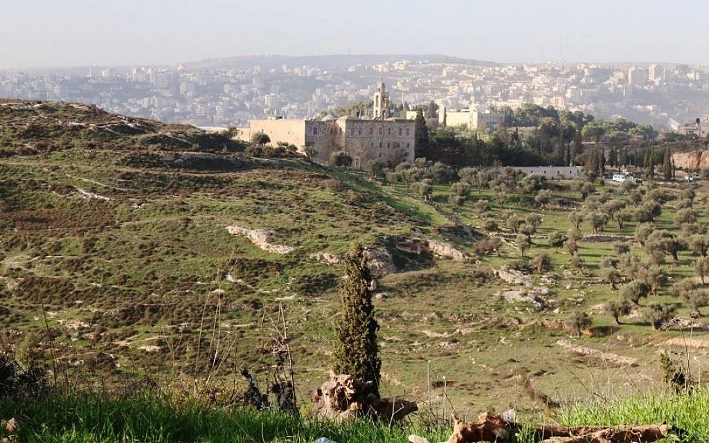 A view of the Mar Elias monastery. (Shmuel Bar-Am)