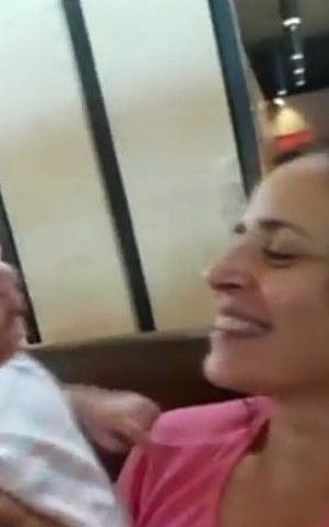 Galit Nakash and baby, August 2016 (Channel 2 screenshot)