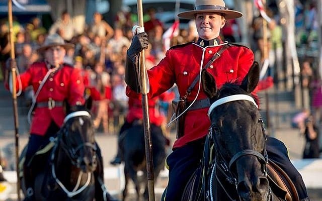 The Royal Canadian Mounted Police performing a musical ride, Courtesy Facebook