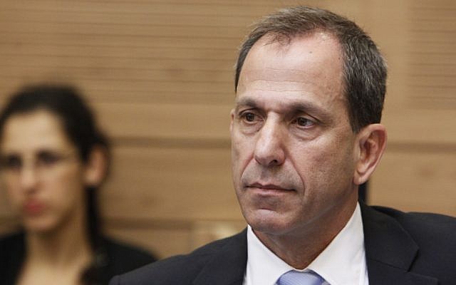 Prof. Shmuel Hauser, chairman of the Israel Securities Authority, seen at the Finance Committee in the Knesset. (Miriam Alster/Flash90)