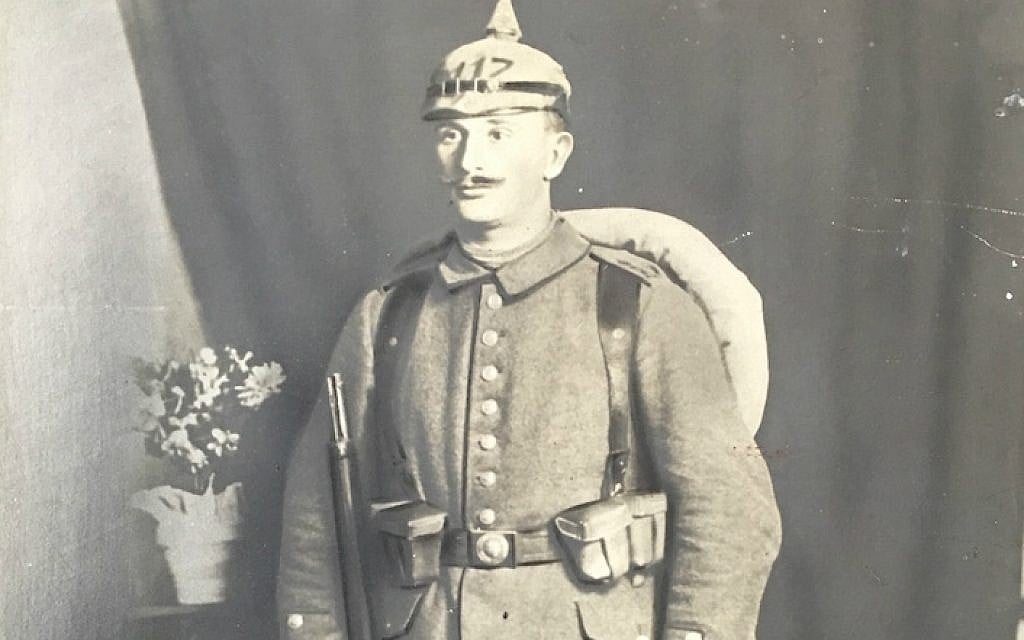 The century-old photo of Siegfried Lamm, a German soldier killed in action during World War I. (Courtesy of Noam Efron/via JTA) The century-old photo of Siegfried Lamm, a German soldier killed in action during World War I. (Courtesy of Noam Efron/via JTA)