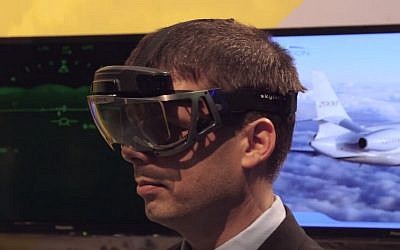 Elbit's wearable heads-up display (YouTube screen capture)