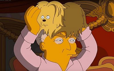 Donald Trump, as envisioned by The Simpsons team (screen capture: YouTube)