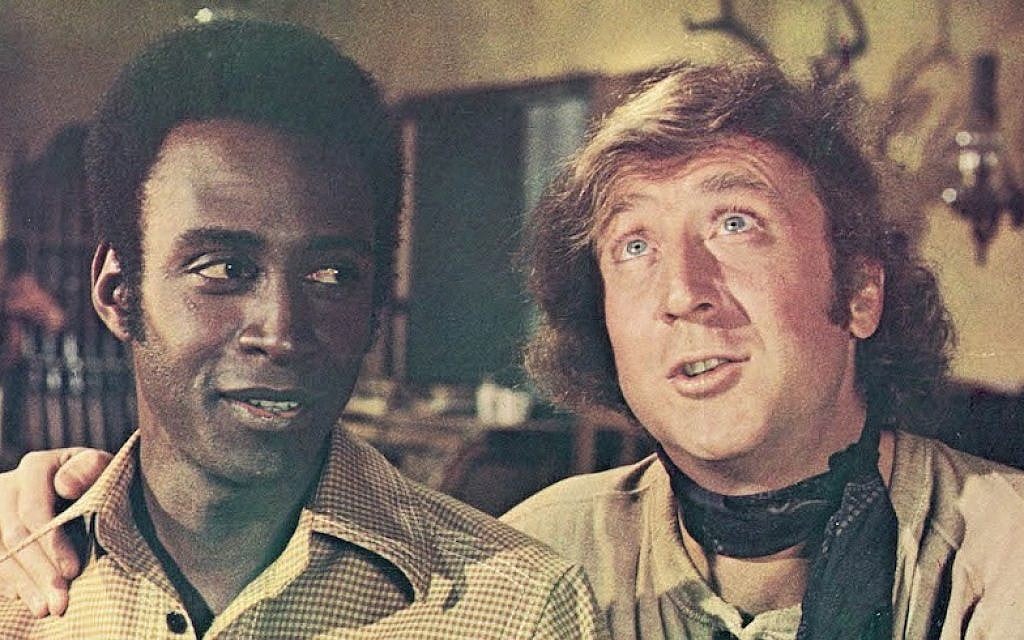 Gene Wilder, right, in a scene with Cleavon Little from the 1974 comedy “Blazing Saddles.” (JTA/Warner Bros./Courtesy of Getty Images)
