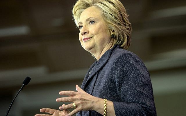 Democratic presidential nominee Hillary Clinton speaks at the Black Women's Agenda 39th Annual Symposium on September 16, 2016 in Washington, DC. (AFP PHOTO/Brendan Smialowski)