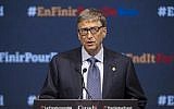 Philanthropist Bill Gates speaks at the closing of the Fifth Replenishment Conference of the Global Fund to Fight AIDS, Tuberculosis and Malaria in Montreal, Quebec, September 17, 2016.  (AFP PHOTO / Geoff Robins)
