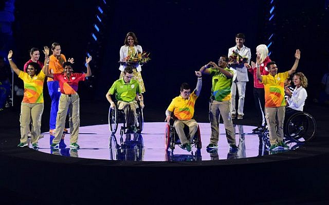 View of the closing ceremony of the Paralympic Games at Maracana Stadium in Rio de Janeiro, Brazil, on September 18, 2016. (Tasso Marcelo/AFP) View of the closing ceremony of the Paralympic Games at Maracana Stadium in Rio de Janeiro, Brazil, on September 18, 2016. (Tasso Marcelo/AFP)