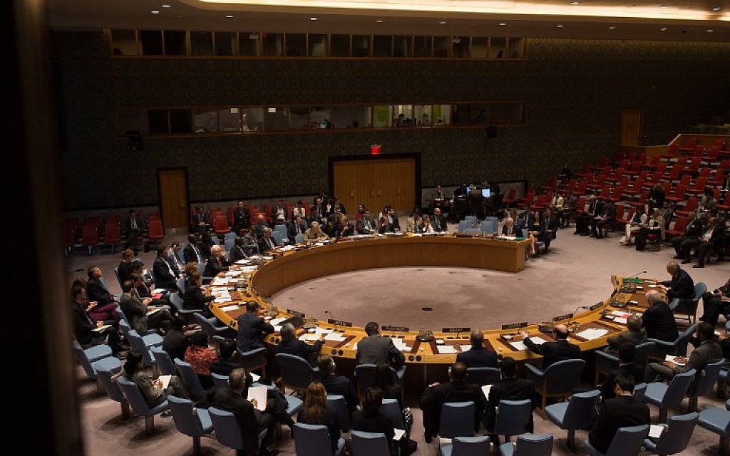 File: A United Nations Security Council emergency meeting on the situation in Syria, at UN headquarters in New York, September 25, 2016. (AFP Photo/Bryan R. Smith)