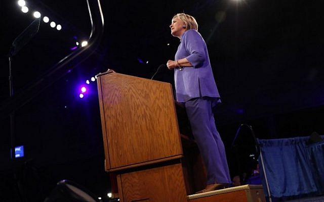 Democratic presidential nominee Hillary Clinton speaks at the American Legion Convention August 31, 2016 in Cincinnati, Ohio. (Aaron P. Bernstein/Getty Images/AFP) Democratic presidential nominee Hillary Clinton speaks at the American Legion Convention August 31, 2016 in Cincinnati, Ohio. (Aaron P. Bernstein/Getty Images/AFP)