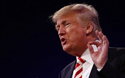Republican presidential candidate Donald Trump speaks at the American Legion Convention September 1, 2016 in Cincinnati, Ohio. (Aaron P. Bernstein/Getty Images/AFP)