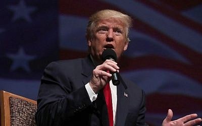 Republican presidential nominee Donald Trump speaks during a campaign event September 6, 2016 in Virginia Beach, Virginia. (Alex Wong/Getty Images/AFP)