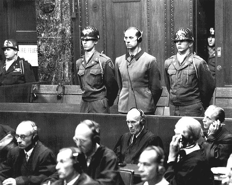 Physician Karl Brandt (center) was one of 23 German physicians tried at Nuremberg in 1946 for war crimes and crimes against humanity (Public domain) Physician Karl Brandt (center) was one of 23 German physicians tried at Nuremberg in 1946 for war crimes and crimes against humanity (Public domain)