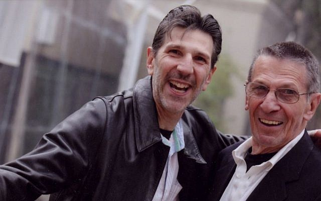 Richard Michelson (left) with Leonard Nimoy, often mistaken for father and son. (Silvia Mautner Photography)