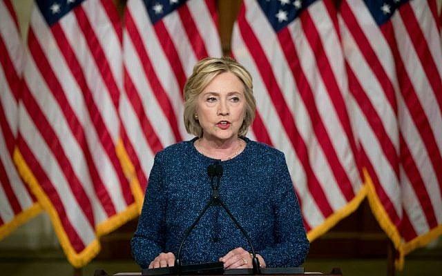 In this Sept. 9, 2016 file photo, Democratic presidential candidate Hillary Clinton speaks at the Historical Society Library, in New York. (AP Photo/Andrew Harnik. File) In this Sept. 9, 2016 file photo, Democratic presidential candidate Hillary Clinton speaks at the Historical Society Library, in New York. (AP Photo/Andrew Harnik. File)