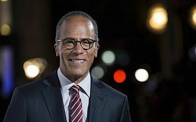NBC Nightly News anchor Lester Holt arrives at the 9th Annual California Hall of Fame induction ceremonies at the California Museum, in Sacramento, California, October 28, 2015. (Jose Luis Villegas/The Sacramento Bee via AP, Pool, File)