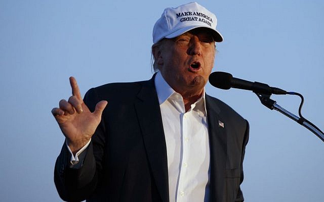 Republican presidential candidate Donald Trump speaks during a campaign rally in Colorado Springs, Colorado, on September 17, 2016. (AP/Evan Vucci) Republican presidential candidate Donald Trump speaks during a campaign rally in Colorado Springs, Colorado, on September 17, 2016. (AP/Evan Vucci)